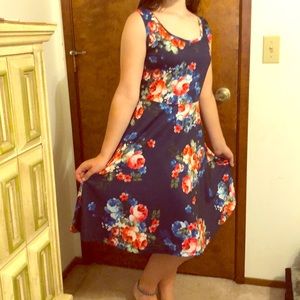 Rose Floral Dress